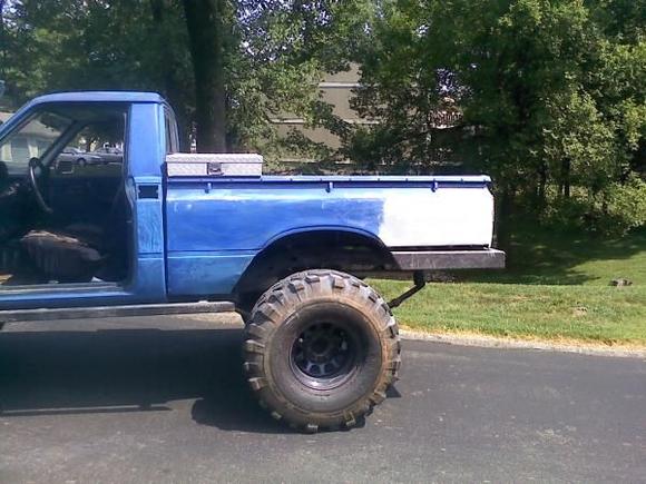 after some body work on the bed.