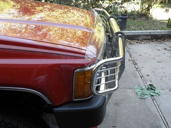 This one is for stock body hight but I should have one soon for lifted bodies that just bolts to the bumper.  My plans are to use them as templates and have them made out of stainless steel and sell them.