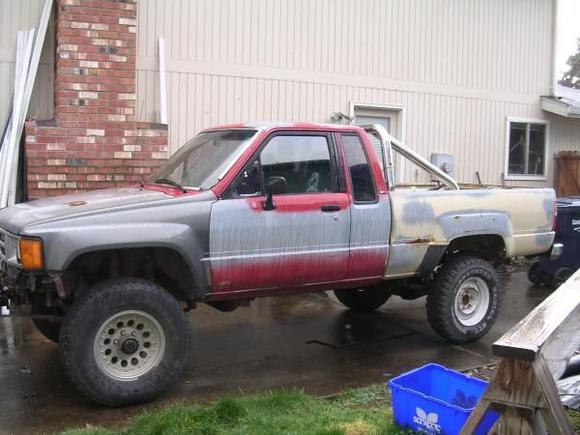 truck as was purchased for $1200 with warped head and towed home