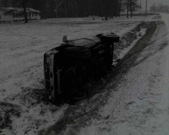 snow Toyota

Only broke the passenger window, small dent on fender