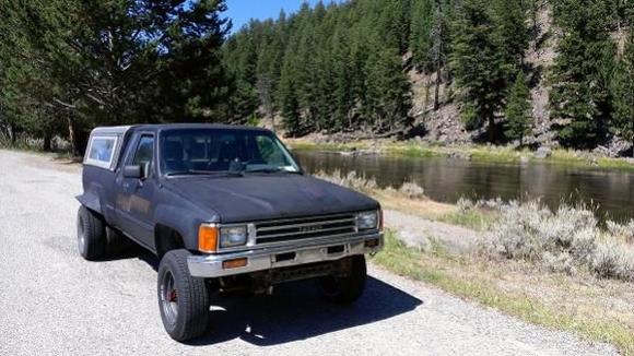 Truck in yellowstone