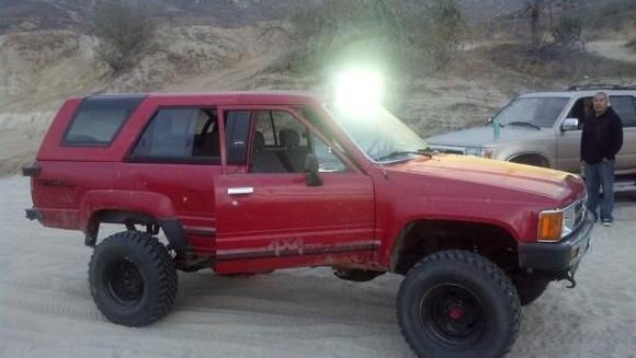 Installed a 30" L.E.D. light bar to my 89 4runner. Pretty cool.