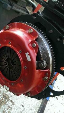 LCE Performance Billet Steel 35LB Flywheel with the Stage II Pro Clutch