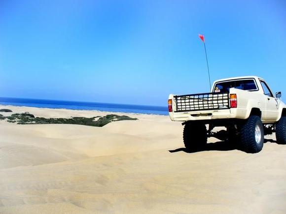 top of the dunes