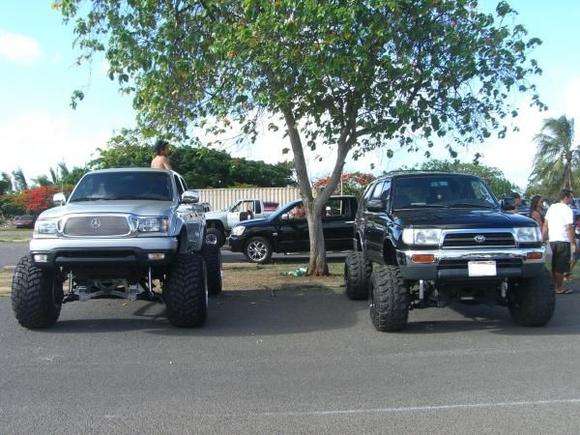 4x4 cruise around the island, next to my friends Tacoma, pretty sic huh..