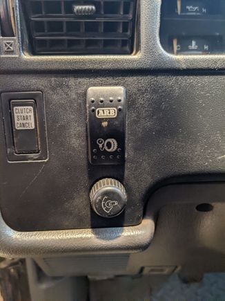 switch mounted to an existing blank 