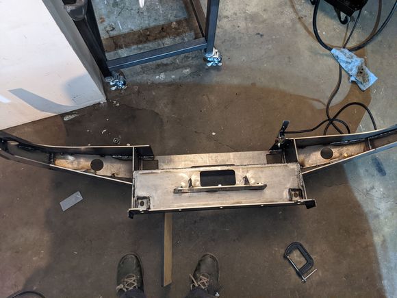 starting to get the backside fully welded