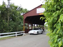 Under the Coral Springs covered bridge