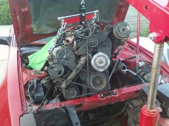 tired last night, beginning day two and fan clutch removed