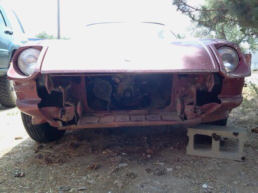 Took off the front bumber. Excellent place for a front mount? ;)