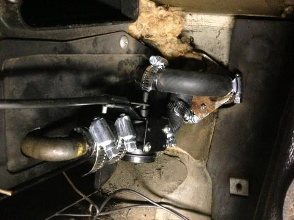 Best fix for water control valve I have found. 76 bronco water valve and 5/8" hoses and hose clamps (less than $50 total) works perfect.