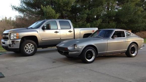 My 76 Fuel Injected 280Z soon to be V8 swap and '12 2500hd 6.6L CCSB