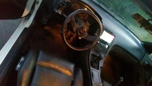 Interior.
JDM sport steering wheel
Quick release steering hub
Greedy turbo timer
Pioneer touch screen head unit