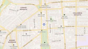 Map for Warder Mansion - Washington, DC