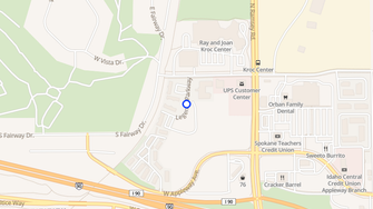 Map for The Legends Apartments - Coeur D'Alene, ID