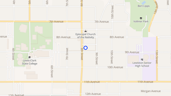 Map for Normal Hill Apartments - Lewiston, ID