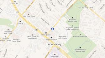 Map for Leon Trace Apartments - San Antonio, TX