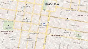 Map for 1411 Walnut Street - Philadelphia, PA