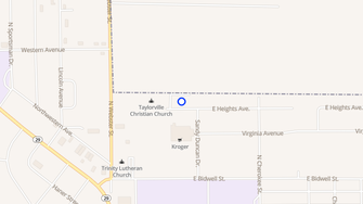Map for Senior Village Apartments - Taylorville, IL