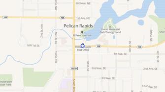 Map for Mill Pond View Apartments - Pelican Rapids, MN