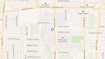 Map for Azalea Park Apartments - Pascagoula, MS