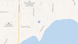 Map for Lake Forest Apartments - Muskegon, MI