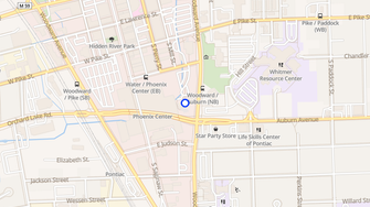Map for Phoenix Place Apartments - Pontiac, MI