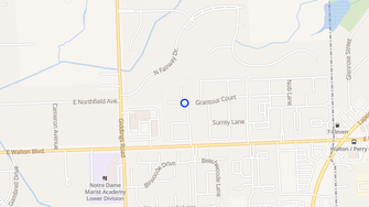 Map for Auburn Village Townhomes - Pontiac, MI