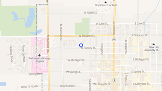 Map for Lightning Hills Apartments - Lagrange, IN