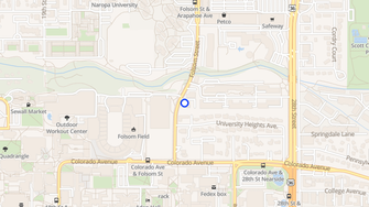 Map for University Heights Apartments - Boulder, CO