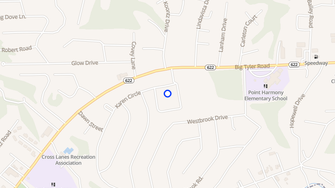 Map for Shady Pines Apartments - Cross Lanes, WV