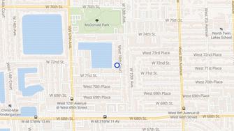 Map for Twin Lake Apartments - Hialeah, FL