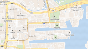 Map for Camden of Aventura  - Miami, FL
