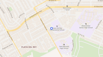 Map for Antigua Apartments - Playa Del Rey, CA