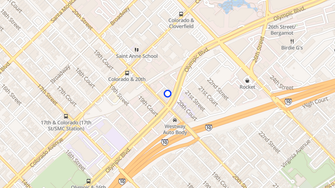 Map for Olympic Studio Loft Apartments - Santa Monica, CA