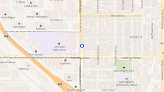 Map for Lawndale Apartments - Lawndale, CA