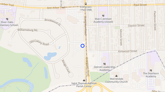 Map for River Oaks Apartments - Dearborn Heights, MI