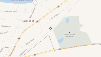 Map for Lakeshore Villa - Monroe, LA