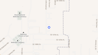 Map for Woodside Apartments - Belleview, FL