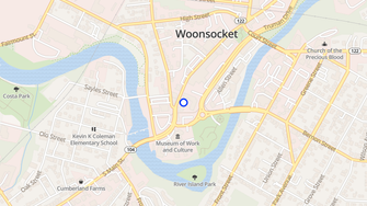 Map for Hanora Lippitt Apartments - Woonsocket, RI