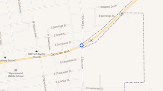 Map for Wynnewood Village Apartments - Wynnewood, OK
