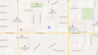 Map for Oak Creek Apartments - Oklahoma City, OK