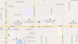 Map for Dover Gardens Apartments - Orlando, FL