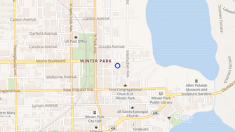 Map for El Cortez Apartments - Winter Park, FL