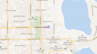 Map for Lincoln Park Apartment Hotel - Winter Park, FL