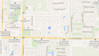 Map for Sunset Trace Apartment - Melbourne, FL