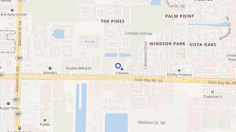 Map for Pines Apartments - Palm Bay, FL