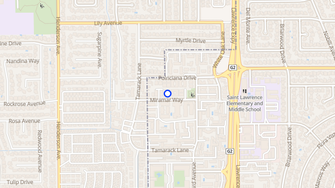 Map for Miramar Apartments - Santa Clara, CA