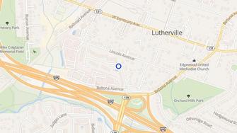 Map for Cardiff Charles Apartments - Lutherville Timonium, MD