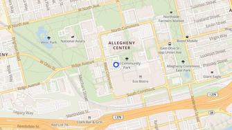 Map for Allegheny Center - Pittsburgh, PA